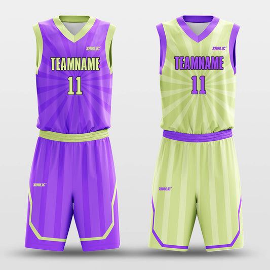 Custom Handicap Veiled Design Reversible Basketball Jersey